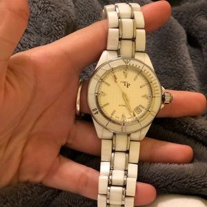 White Lucien Piccard water proof watch